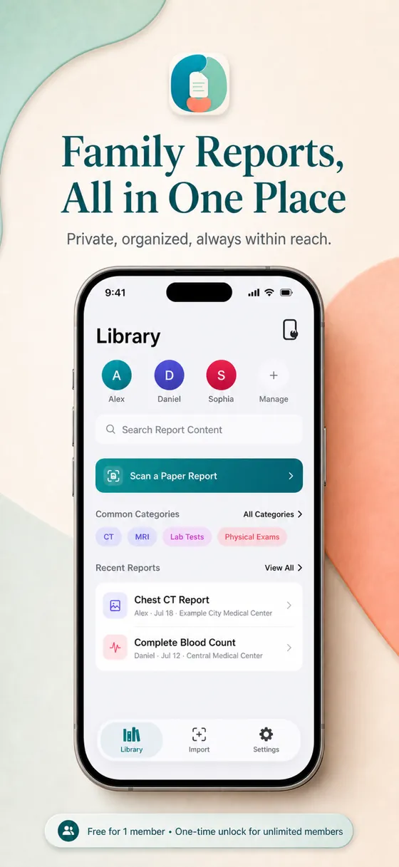HealthBinder 全家报告，集中一处