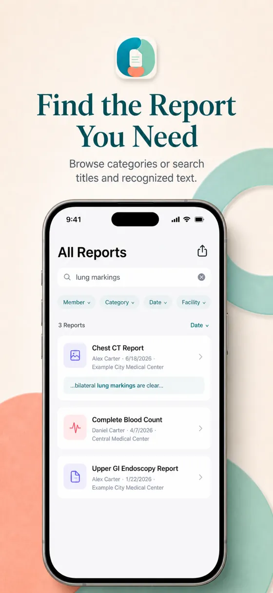 HealthBinder 找到需要的那份